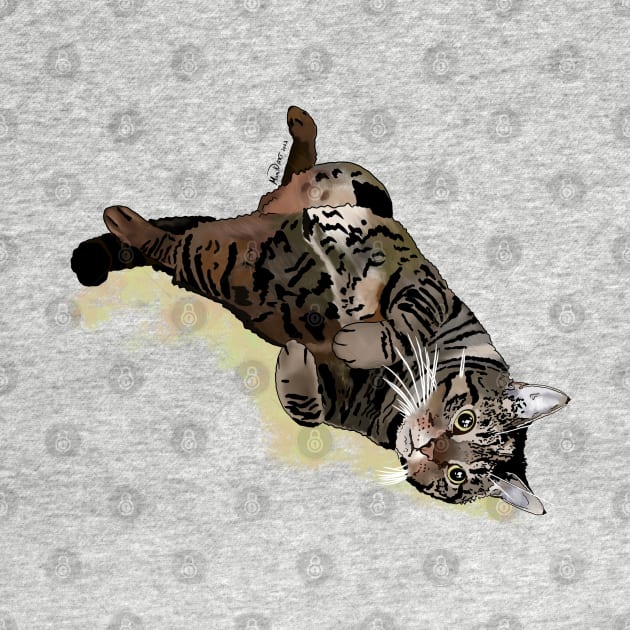 Tweety the tabby cat by MoniK ART